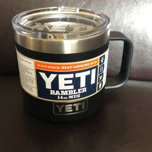 Yeti rambler 14 Oz black coffee mug camp cup